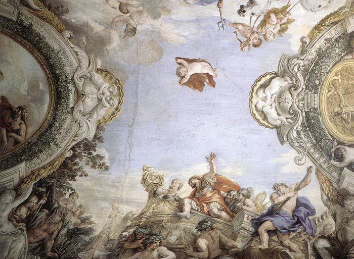 Pietro da Cortona Landing of the Trojans at the Mouth of Tiberis oil painting image